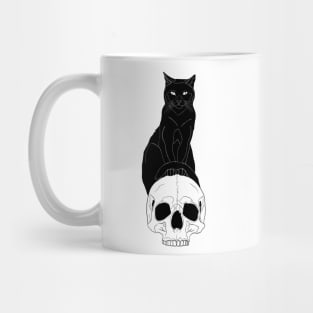 Halloween Design - Cat with Skull Mug